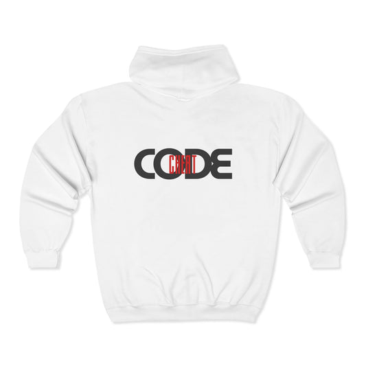 Zip Hoodie — Pinch-Shop Barcode Original Design | Unisex Heavy Blend™ Full Zip Hooded Sweatshirt