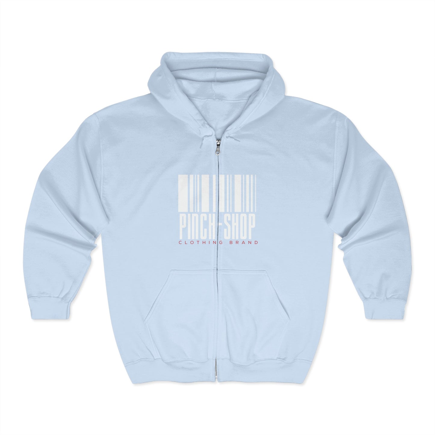 Zip Hoodie — Pinch-Shop Barcode Original Design | Unisex Heavy Blend™ Full Zip Hooded Sweatshirt